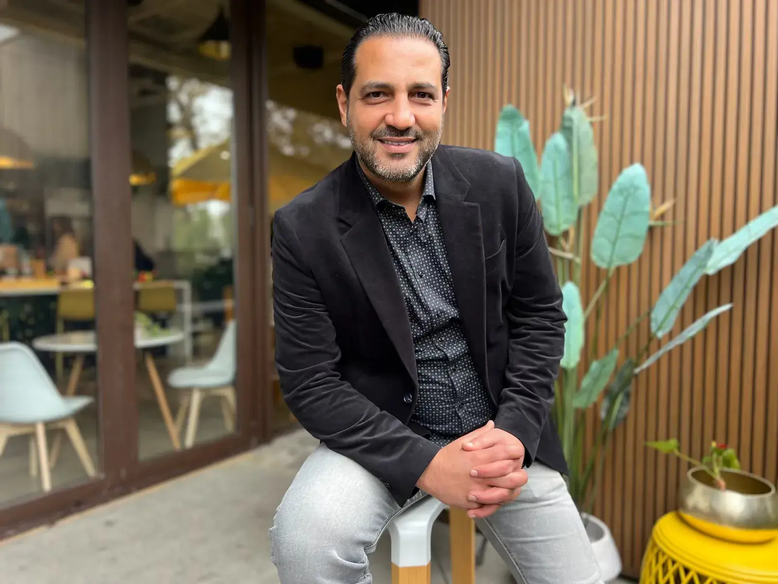 Happy families buying homes